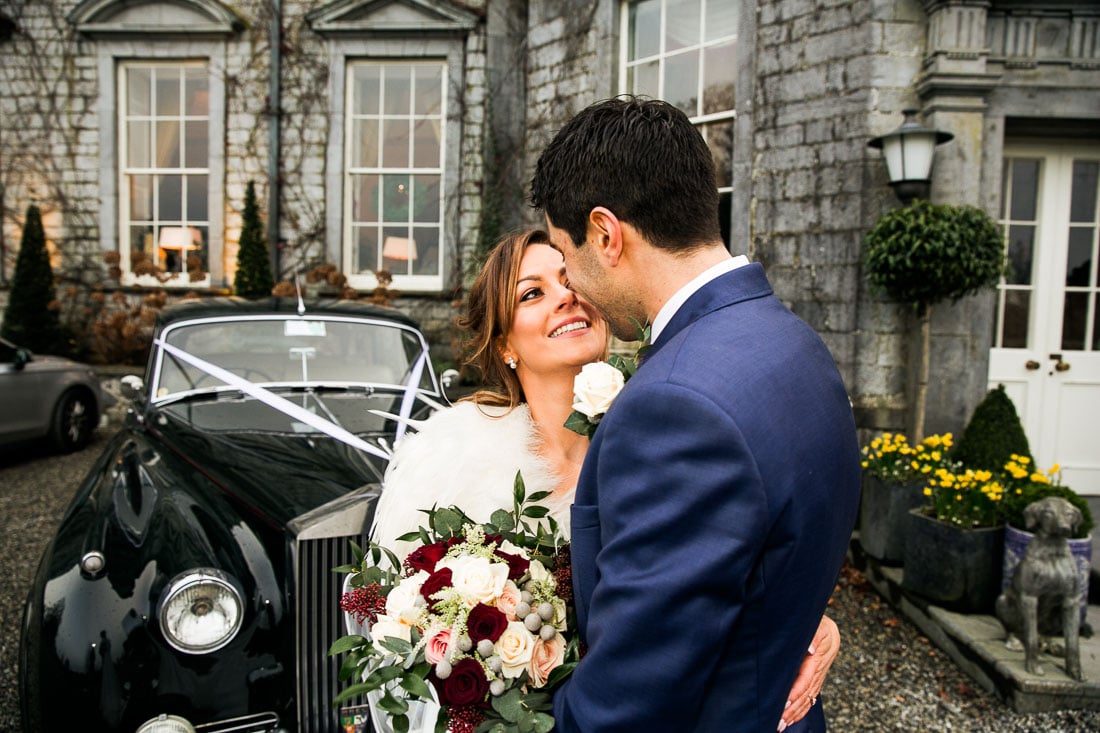 cliodhna and can stand beside the wedding car