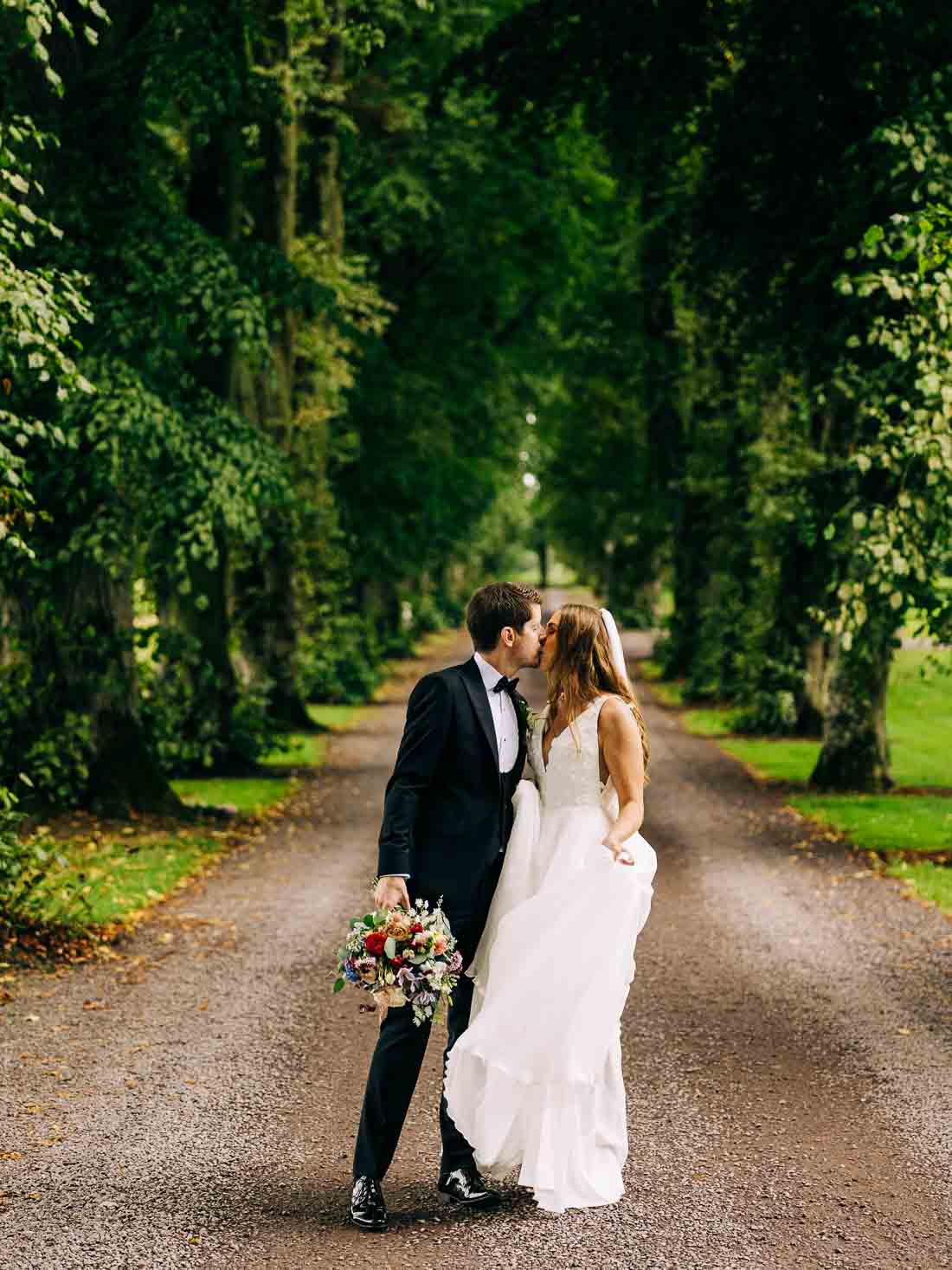 tankardstown-House-_001 Bride and groom at Tankardstown House gardens